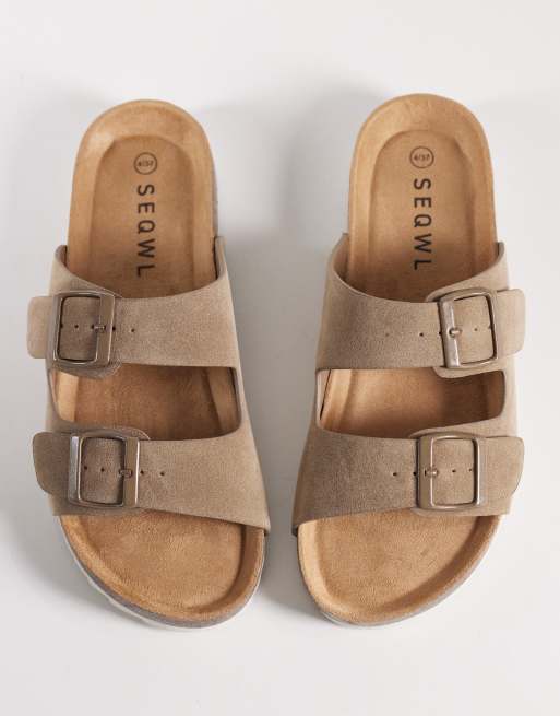 SEQWL – Olsen – Sandalen in Taupe mit Schnallen, 2 von 4
