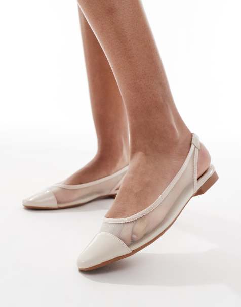 SEQWL Phelps slingback sandals in mesh cream - view 1