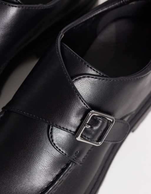 SEQWL Pier chunky buckle detailing shoes in black box, 4 of 4