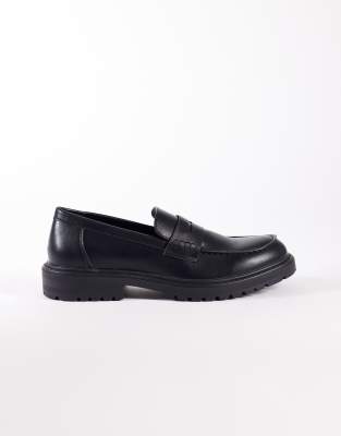  Pier chunky loafer in matt black