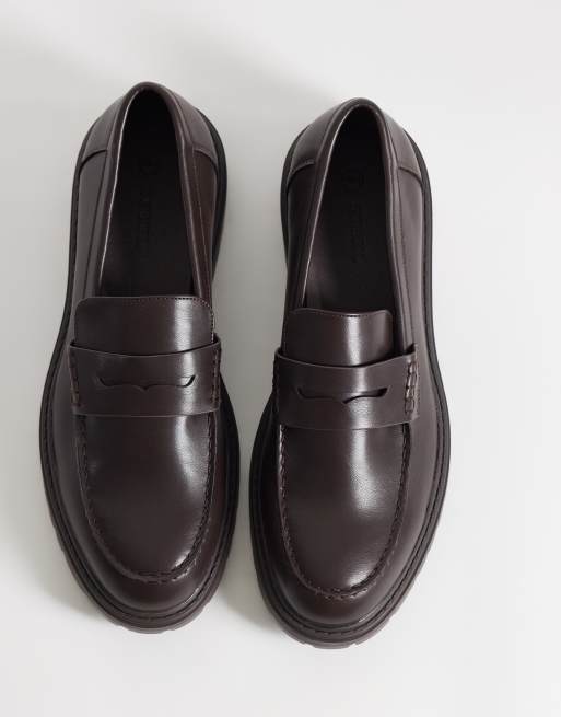 SEQWL Pier chunky loafers in brown, 4 of 4