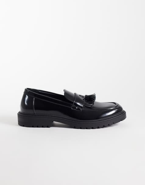 SEQWL Pier chunky loafers med tofs i matt svart - view 1