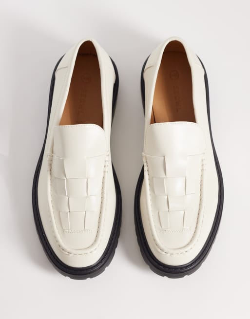 SEQWL – Pier – Loafer in Wollweiß mit gewebtem Obermaterial und dicker Sohle, 2 von 4