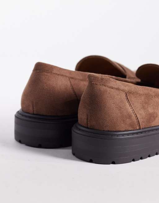 SEQWL - Pier - Mocassins à semelle chunky - Marron micro, 3 de 4