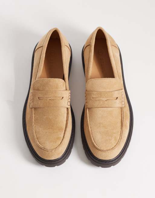 SEQWL – Pier – Piaskowe loafersy na grubej podeszwie z imitacji zamszu, 2 z 4
