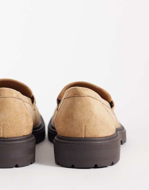 SEQWL – Pier – Piaskowe loafersy na grubej podeszwie z imitacji zamszu, 4 z 4