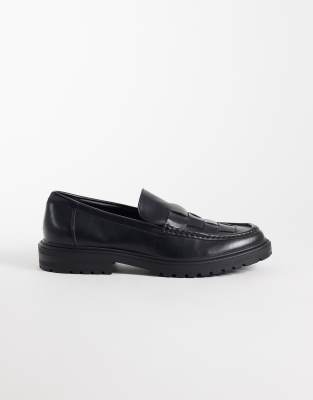 Seqwl Pier Woven Loafers In Black