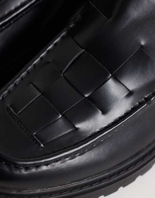 SEQWL Pier woven loafers in black, 4 of 4