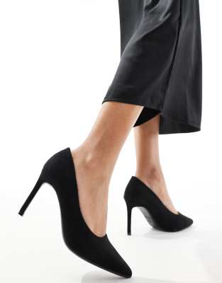 SEQWL SEQWL pointed court shoes with stiletto heel in black