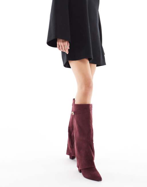 SEQWL - Ranger - Bottes montantes effet rabattu - Baie
