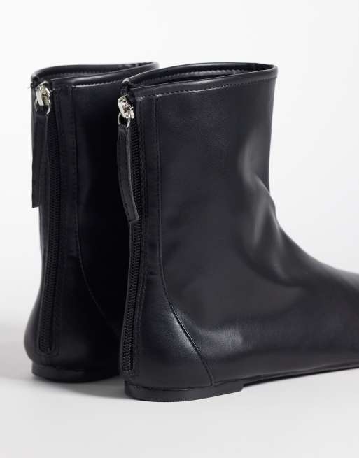 SEQWL refined ankle boots in black, 4 of 4