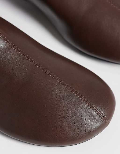 SEQWL refined ankle boots in brown, 3 of 4