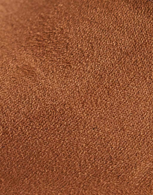 SEQWL Salado heeled court shoe in tan faux suede - BROWN, 3 of 4