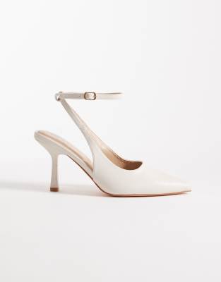 SEQWL - Salado - Pumps in Creme mit Absatz-Weiß