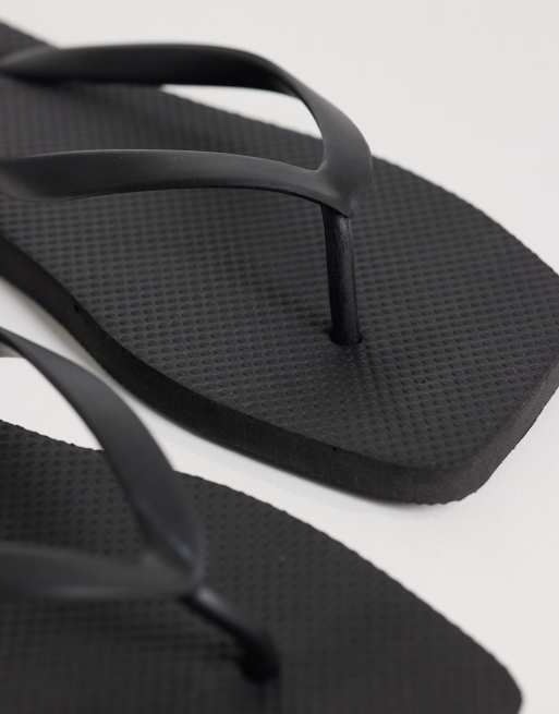 SEQWL Sandalen mit eckiger Zehenpartie in Schwarz, 2 von 4