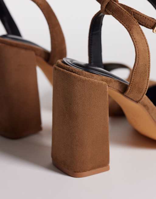 SEQWL – Sandaletten in Micro-Taupe mit Blockabsatz, 3 von 4