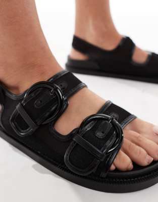 Seqwl Sandals With Buckle Sandals In Black