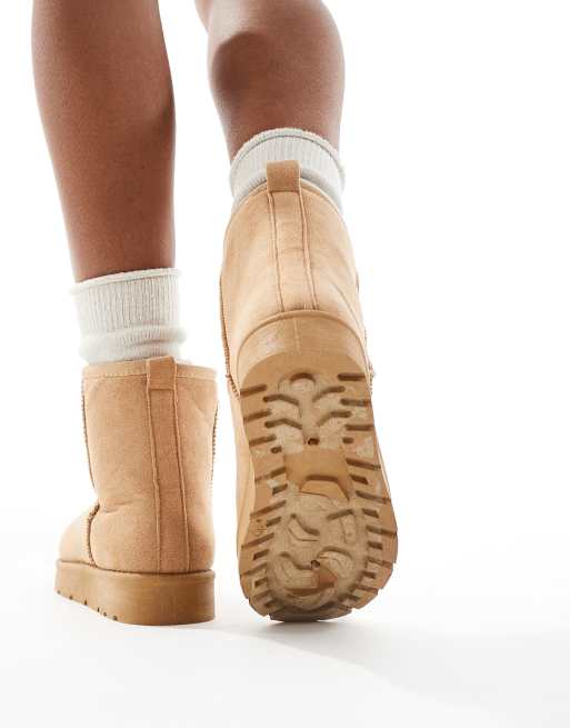 SEQWL – Sandfärgade, mysiga ankelboots , 2 av 4