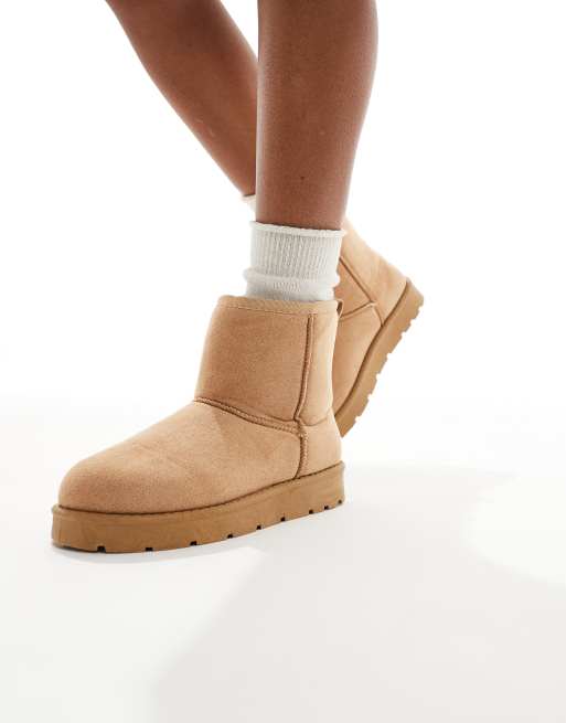 SEQWL – Sandfärgade, mysiga ankelboots , 4 av 4
