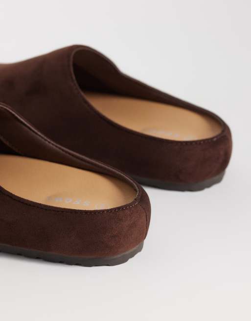 SEQWL – Simba – Chokladbruna tofflor i mockaimitation, 3 av 4