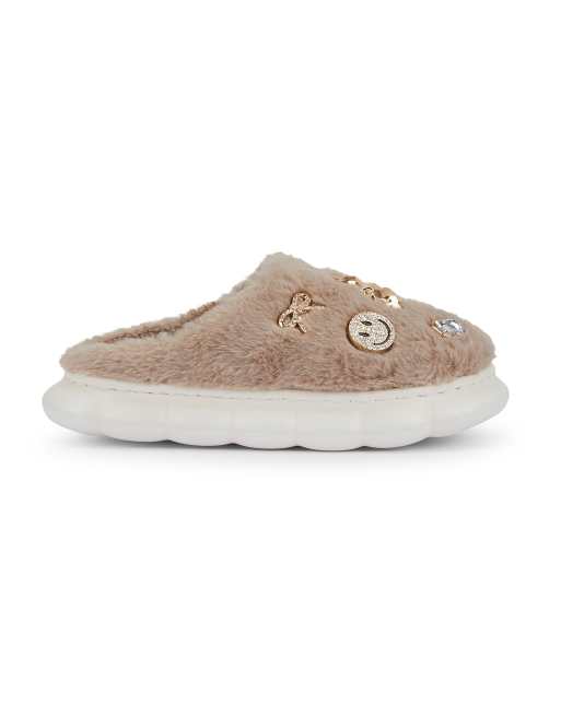 SEQWL Slip-on slipper with cushioned footbed in mocha, 3 of 5