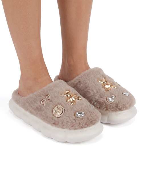 SEQWL Slip-on slipper with cushioned footbed in mocha, 4 of 5