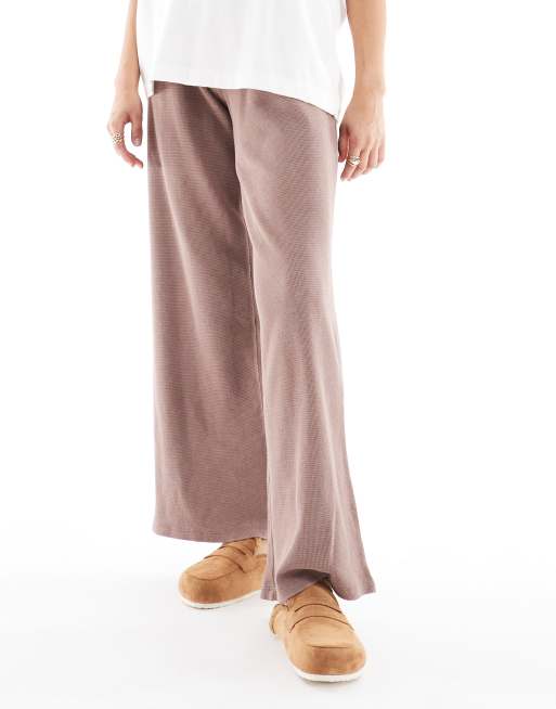 SEQWL Soda fur lined mules in chesnut