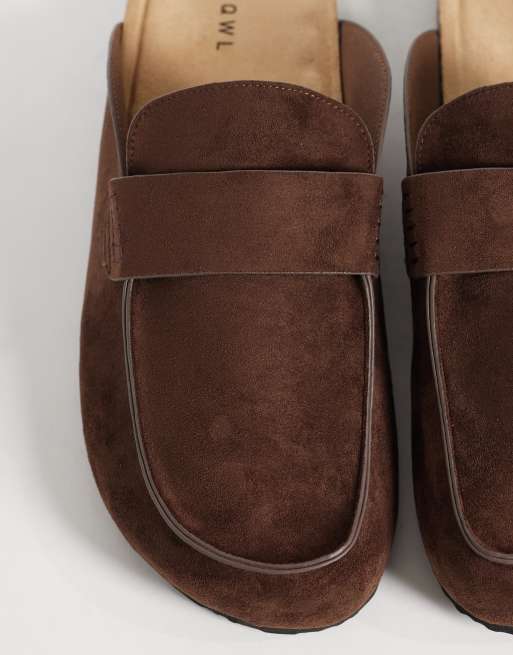 SEQWL - Soda - Mules marrón chocolate estilo mocasines sin cierres, 2 de 4