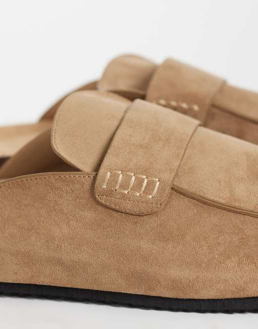 SEQWL - Soda - Mules style mocassins à enfiler - Taupe, 2 de 4