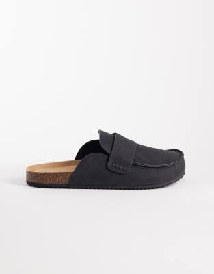 Seqwl Soda Slip On Loafer Style Mule With In Black