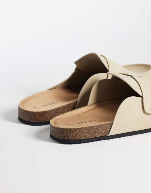 SEQWL Soda slip on loafer style mule with in taupe, 4 of 4