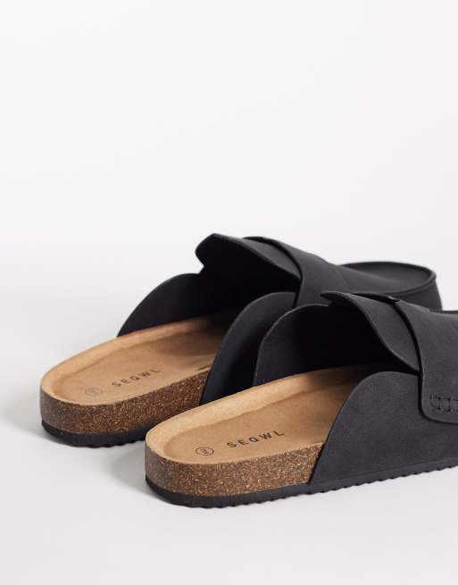 SEQWL - Soda - Sorte slip-on-mules i loafer-stil, 4 af 4