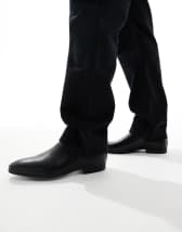 SEQWL round toe chelsea boots in faux suede black