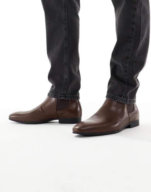 SEQWL - Spurs - Gyldenbrune elegante Chelsea-støvler, 4 af 4