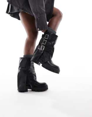  Stella buckle detail chunky boots 