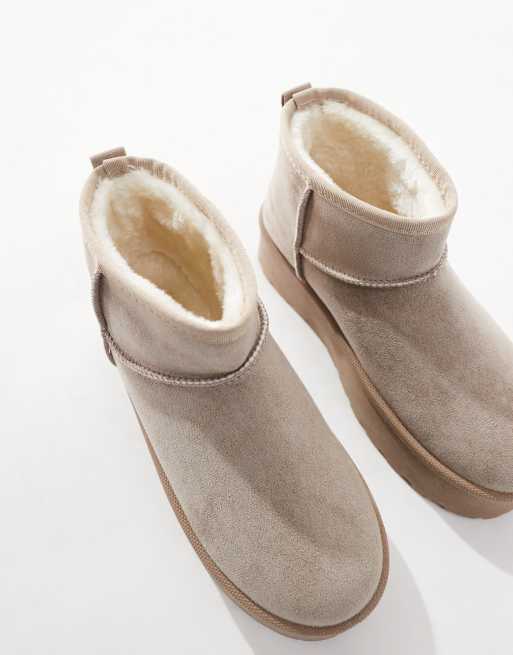 SEQWL - Stivaletti color fungo con suola flatform, 2 di 4