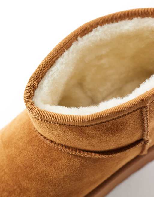 SEQWL - Stivali mini color cuoio con suola flatform, 2 di 4