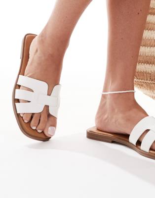 Seqwl Wide Fit Seqwl Stork Wide Fit Flat Sandals