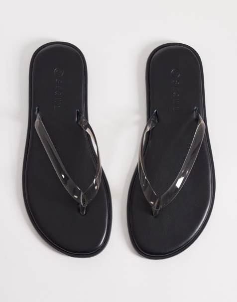 SEQWL – Svarta flip flops i jelly - view 1