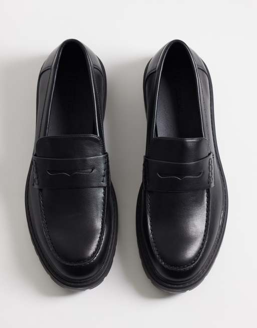 SEQWL Sven loafers med fyrkantig tå i svart, 4 av 4