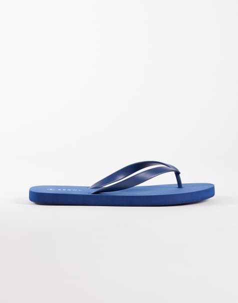 SEQWL - Teenslippers in marineblauw - view 1