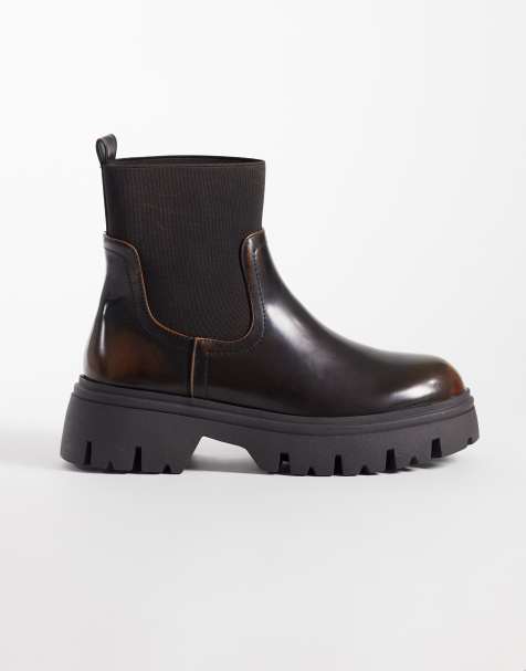 SEQWL - Twirl - Bottines chelsea chunky - Marron - view 1