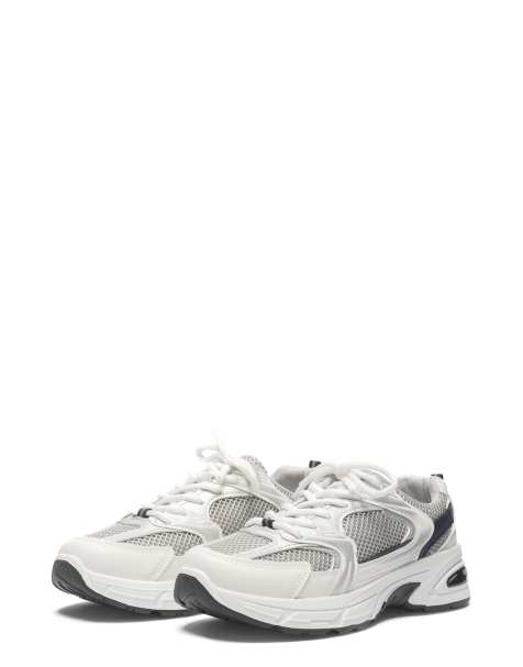 SEQWL Wedge training sneakers with lace up closure in white - view 1