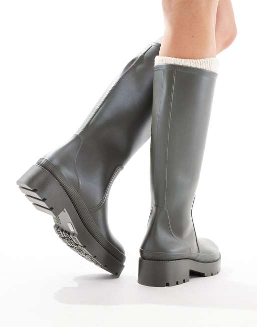 SEQWL wellies in green | ASOS