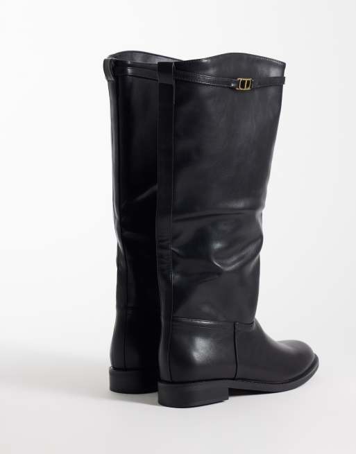 SEQWL Whispa refined riding knee boots in black, 4 of 4