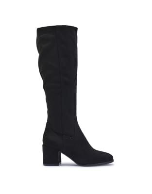  Block heel casual knee high boots 