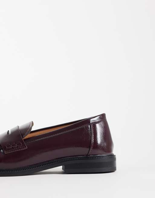 SEQWL Wide Fit - Cadilliac - Kirsebærrøde penny-loafers, 3 af 4