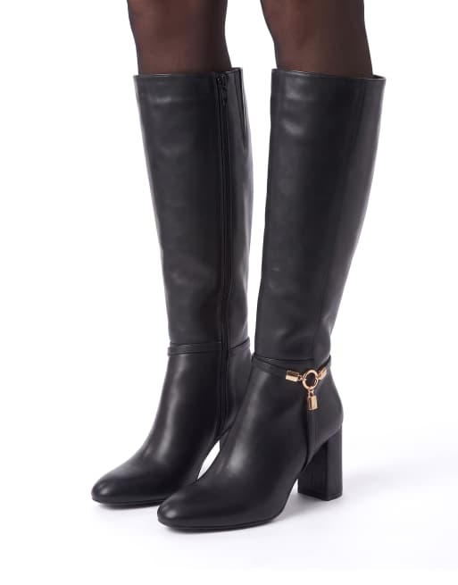 SEQWL Wide Fit Calf boots with zip fastening mesh lined casual shoes in black, 4 of 5