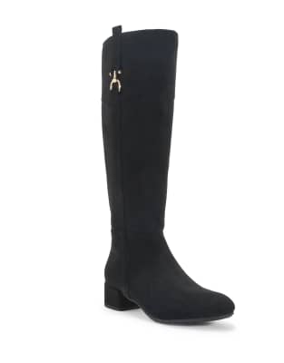  Calf boots with zip fastening mesh lined stylish shoes 