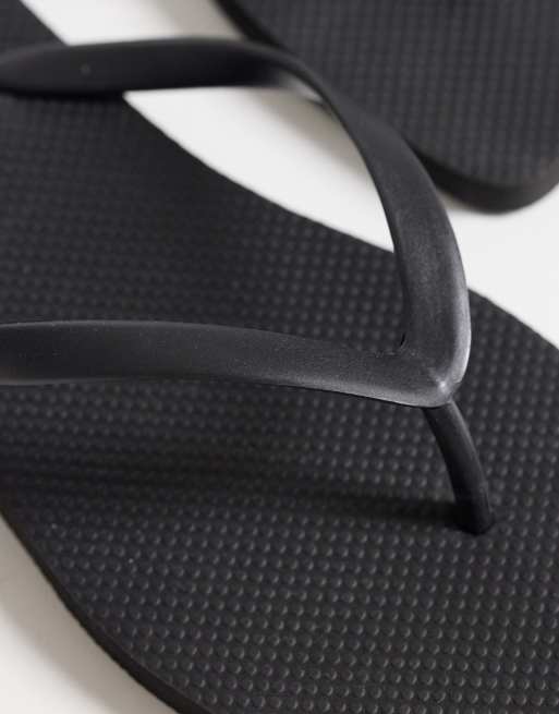 SEQWL Wide Fit – Czarne klapki z kwadratowymi noskami, 3 z 4